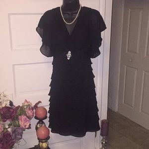 Sexy black cocktail dress